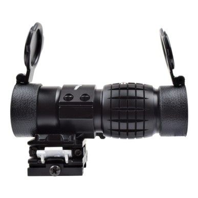 JS-TACTICAL - 3X magnifier pour red dot avec système de bascule - Noir