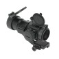 JS-TACTICAL -  Viseur Point Rouge Lentille 30mm avec Rehausse - Noir