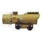 JS-TACTICAL - Viseur Point Rouge avec Lentille de 30mm Type ACOG - Tan