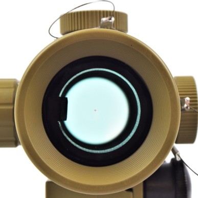 JS-TACTICAL - Viseur Point Rouge avec Lentille de 30mm Type ACOG - Tan