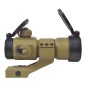 JS-TACTICAL - Viseur Point Rouge Lentille 30mm avec Rehausse - Tan