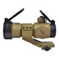 JS-TACTICAL - Viseur Point Rouge Lentille 30mm avec Rehausse - Tan