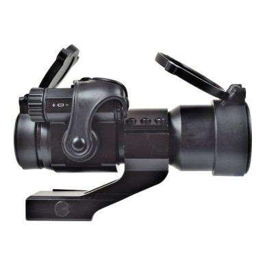 JS-TACTICAL - Viseur Point Rouge Lentille 32mm avec Rehausse - Noir