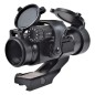 JS-TACTICAL - Viseur Point Rouge Lentille 32mm avec Rehausse - Noir