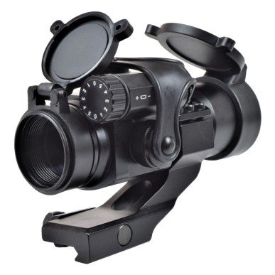 JS-TACTICAL - Viseur Point Rouge Lentille 32mm avec Rehausse - Noir