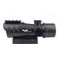 JS-TACTICAL - Viseur Point Rouge avec Lentille de 30mm Type ACOG - Noir