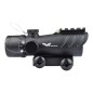 JS-TACTICAL - Viseur Point Rouge avec Lentille de 30mm Type ACOG - Noir