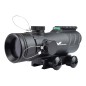 JS-TACTICAL - Viseur Point Rouge avec Lentille de 30mm Type ACOG - Noir