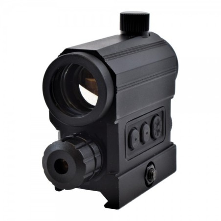 JS-TACTICAL - Viseur Point Rouge avec Laser - Noir