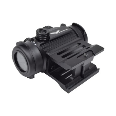 JS-TACTICAL - Viseur Point Rouge Avec Rehausse - Noir
