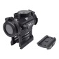 JS-TACTICAL - Viseur Point Rouge Avec Rehausse - Noir