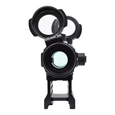 JS-TACTICAL - Viseur Point Rouge Avec Rehausse - Noir