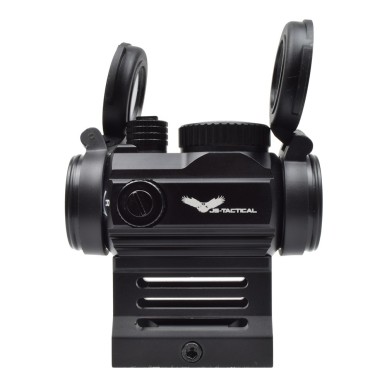 JS-TACTICAL - Viseur Point Rouge Avec Rehausse - Noir