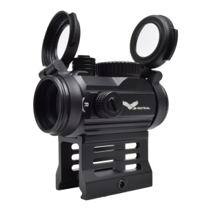 JS-TACTICAL - Viseur Point Rouge Avec Rehausse - Noir