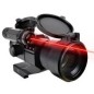 JS-TACTICAL - Viseur Point Rouge, Lentille 38mm, Avec Laser - Noir