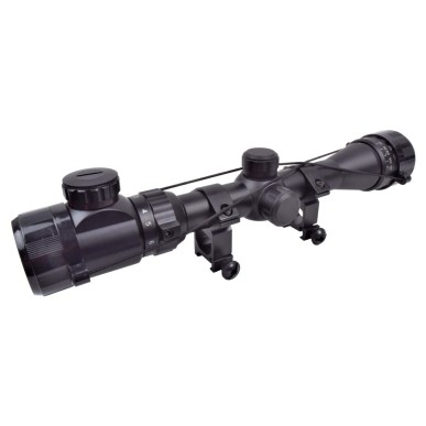JS-TACTICAL - Lunette Avec Lentille Zoom 3X-9X Lentille 32mm - Noir