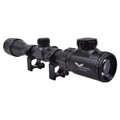 JS-TACTICAL - Lunette Avec Lentille Zoom 3X-9X Lentille 32mm - Noir