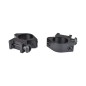 Js Tactical - Anneaux de montage bas 20mm pour rails Picatinny - Noir
