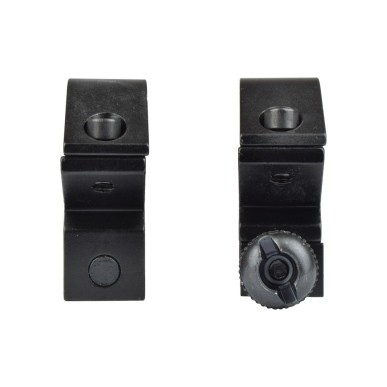 Js Tactical - Anneaux de montage bas 20mm pour rails Picatinny - Noir