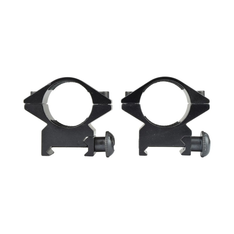 Js Tactical - Anneaux de montage bas 20mm pour rails Picatinny - Noir