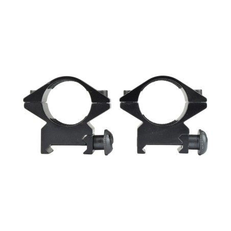 Js Tactical - Anneaux de montage bas 20mm pour rails Picatinny - Noir
