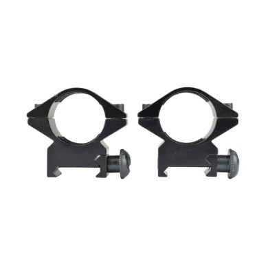 Js Tactical - Anneaux de montage bas 20mm pour rails Picatinny - Noir