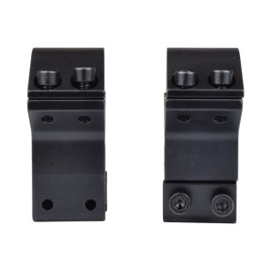 Js Tactical - Anneaux de montage moyens 30mm pour rail Picatinny de 11mm - Noir