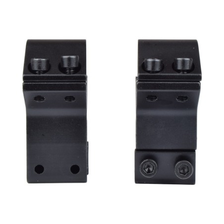 Js Tactical - Anneaux de montage moyens 30mm pour rail Picatinny de 11mm - Noir