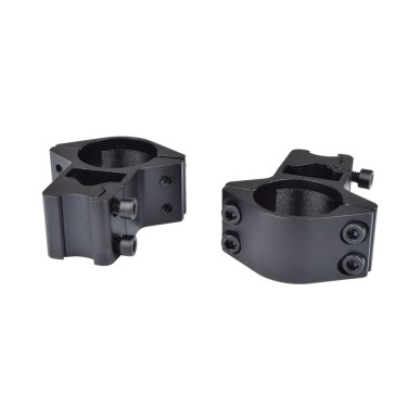 Js Tactical - Anneaux de montage moyens 30mm pour rail Picatinny de 11mm - Noir