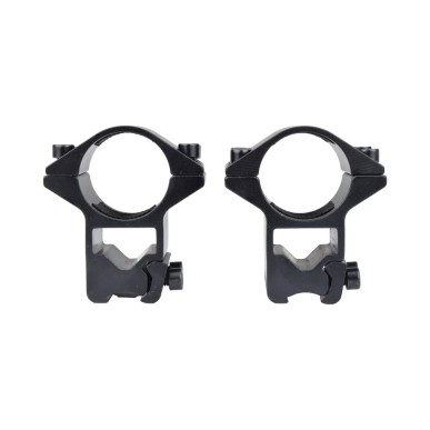 Js Tactical - Anneaux de montage moyens 30mm pour rail Picatinny de 11mm - Noir
