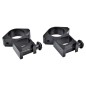 Js Tactical - Anneaux de montage haut 30mm pour rails Picatinny - Noir