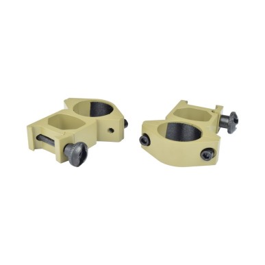 Js Tactical - Anneaux de montage haut 30mm pour rails Picatinny - Tan