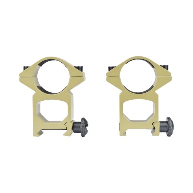 Js Tactical - Anneaux de montage haut 30mm pour rails Picatinny - Tan