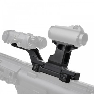 WADSN - Rehausse double pour optique et boîtier AN / PEQ - Noir