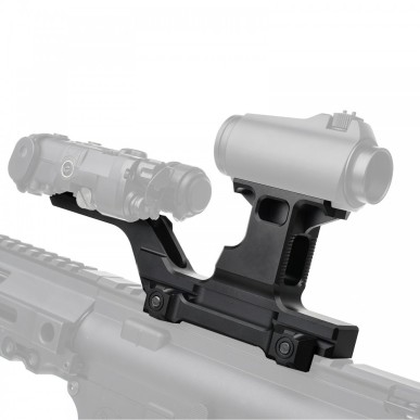 WADSN - Rehausse double pour optique et boîtier AN / PEQ - Noir