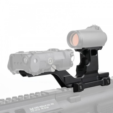 WADSN - Rehausse double pour optique et boîtier AN / PEQ - Noir