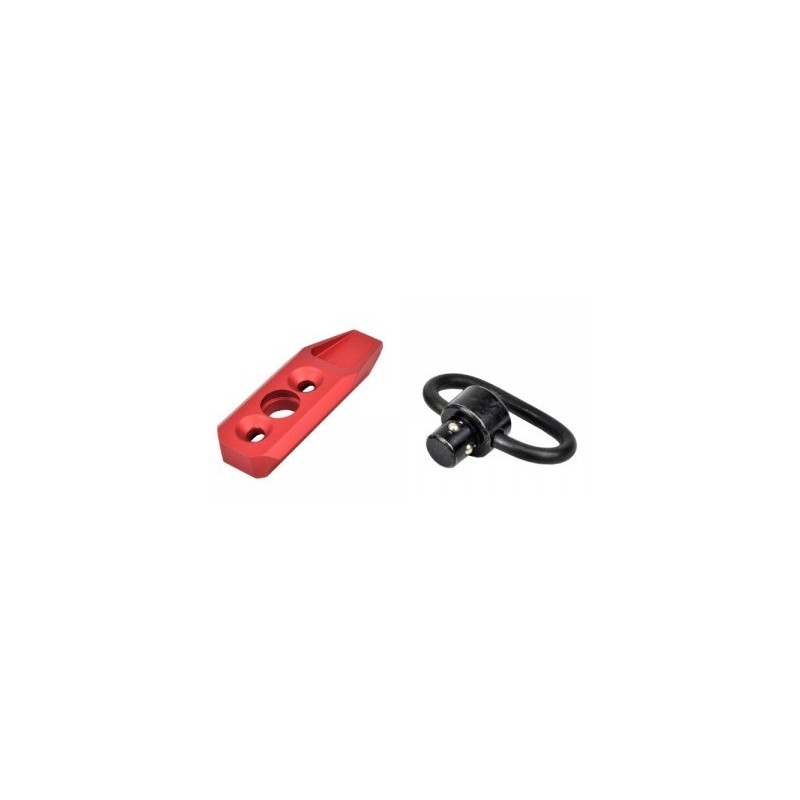 Big Dragon - Attache sangle pour rail Keymod - Rouge