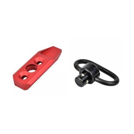 Big Dragon - Attache sangle pour rail Keymod - Rouge