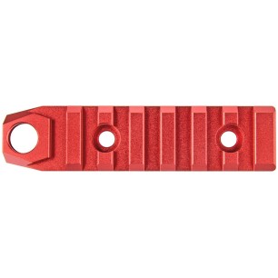 RANGER ARMORY - Rail Keymod 7 slots Avec Emplacement Pour Une Attache Sangle QD - Rouge