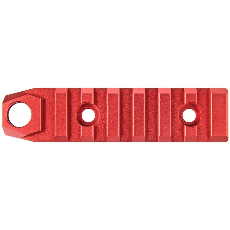 RANGER ARMORY - Rail Keymod 7 slots Avec Emplacement Pour Une Attache Sangle QD - Rouge