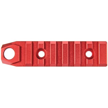 RANGER ARMORY - Rail Keymod 7 slots Avec Emplacement Pour Une Attache Sangle QD - Rouge