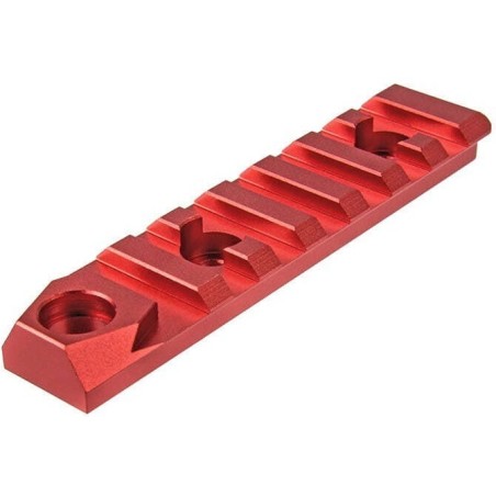 RANGER ARMORY - Rail Keymod 7 slots Avec Emplacement Pour Une Attache Sangle QD - Rouge