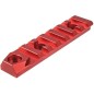 RANGER ARMORY - Rail Keymod 7 slots Avec Emplacement Pour Une Attache Sangle QD - Rouge