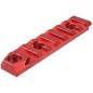 RANGER ARMORY - Rail Keymod 7 slots Avec Emplacement Pour Une Attache Sangle QD - Rouge