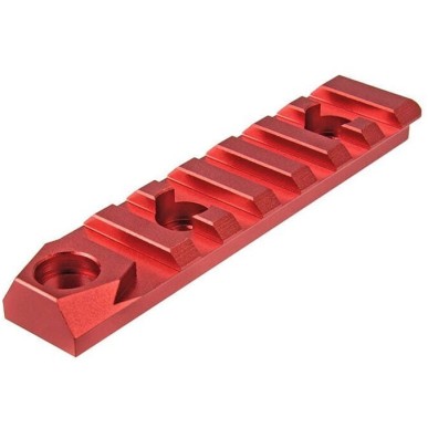 RANGER ARMORY - Rail Keymod 7 slots Avec Emplacement Pour Une Attache Sangle QD - Rouge