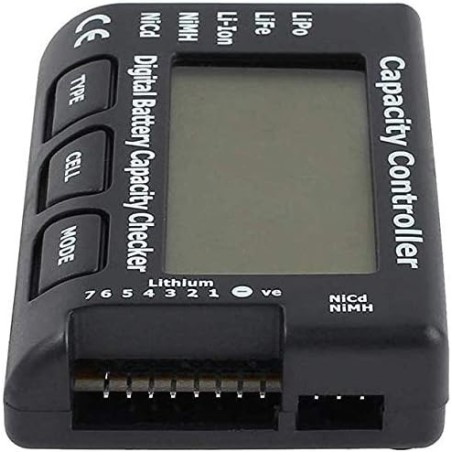 CellMeter 7- Testeur digital de Batterie LiPo, LiFe, Li-Ion, NiMH et NiCd.