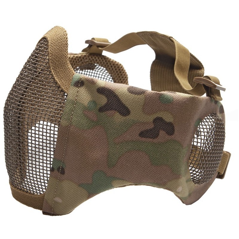 ASG - Masque en Maille Métallique Avec Coussinets De Joues Et Protection Auditive - MultiCam