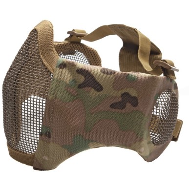 ASG - Masque en Maille Métallique Avec Coussinets De Joues Et Protection Auditive - MultiCam