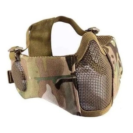 ASG - Masque en Maille Métallique Avec Coussinets De Joues Et Protection Auditive - MultiCam