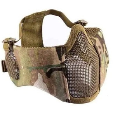 ASG - Masque en Maille Métallique Avec Coussinets De Joues Et Protection Auditive - MultiCam